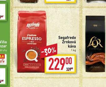 Billa Segafredo zrnková káva nabídka