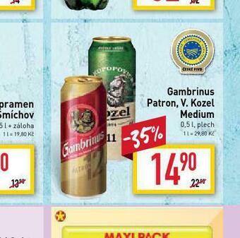 Billa Pivo velkopopovický kozel 11 medium nabídka
