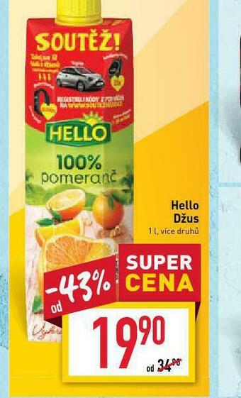 Billa Hello džus nabídka