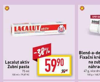 Billa Lacalut aktiv zubní pasta nabídka