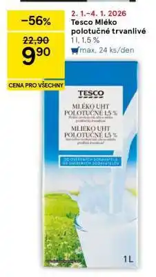 Tesco Tesco Mléko polotučné trvanlivé nabídka
