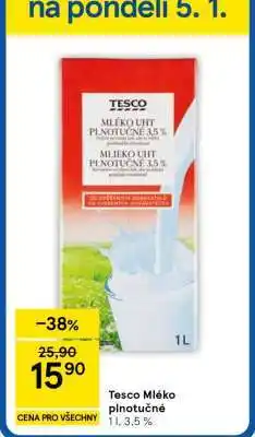 Tesco Tesco Mléko plnotučné nabídka
