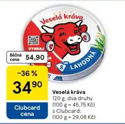 Tesco Veselá kráva nabídka