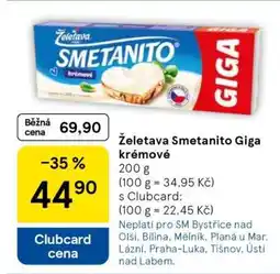 Tesco Želetava Smetanito Giga krémové nabídka