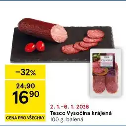 Tesco Tesco Vysočina krájená nabídka