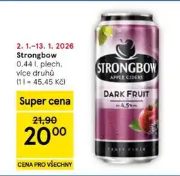 Tesco Strongbow nabídka