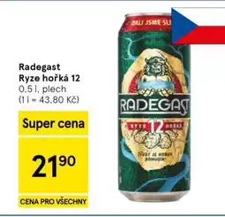Tesco Radegast Ryze Hořká 12 nabídka
