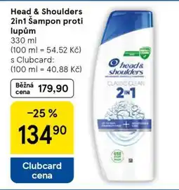 Tesco Head & Shoulders 2in1 Šampon proti lupům nabídka