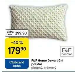 Tesco F&F Home Dekorační polštář nabídka