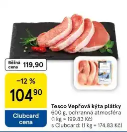 Tesco Tesco Vepřová kýta plátky nabídka