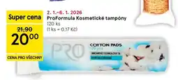 Tesco ProFormula Kosmetické tampóny nabídka
