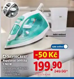 Lidl SILVERCREST Naparovací žehlička 1740 W nabídka