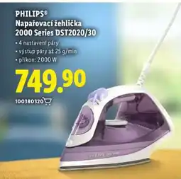 Lidl PHILIPS Napárovací žehlička 2000 Series DST2020/30 nabídka