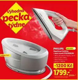 Lidl PHILIPS Napařovací žehlička s parní stanicí PSG2000/80 nabídka