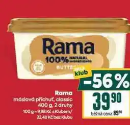 Billa Rama máslová příchuť, classic nabídka