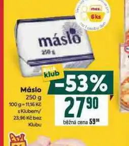 Billa Máslo nabídka