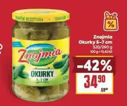 Billa Znojmia okurky 5-7 cm nabídka