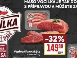 Billa Vepřové řízky z kýty nabídka