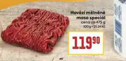 Billa Hovězí mělněné maso speciál nabídka