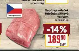 Billa Vepřový váleček falešná svíčková nabídka