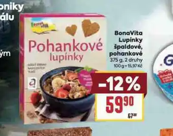 Billa Bonavita lupínky špaldové, pohankové nabídka