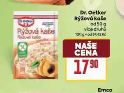 Billa Dr. oetker rýžová kaše nabídka