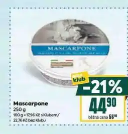 Billa Mascarpone nabídka