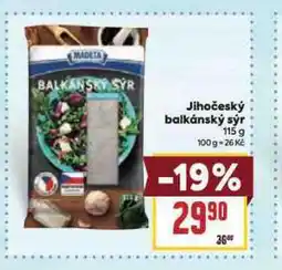 Billa Jihočeský balkánský sýr nabídka