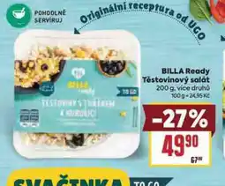 Billa Billa ready těstovinový salát nabídka