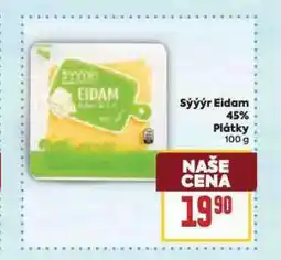 Billa Sýýýr eidam 45% plátky nabídka