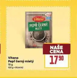 Billa Vitana pepř černý mletý nabídka