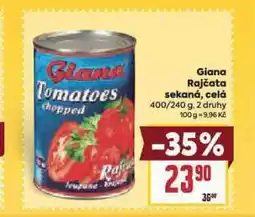 Billa Giana rajčata sekaná, celá nabídka