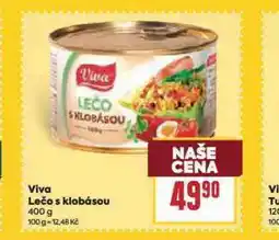 Billa Viva lečo s klobásou nabídka