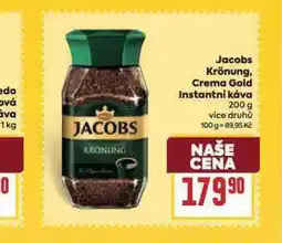 Billa Jacobs krönung, crema gold instantní káva nabídka