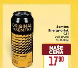 Billa Semtex energy drink nabídka