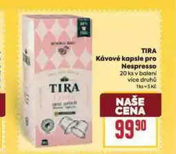 Billa Tira kávové kapsle pro nespresso nabídka