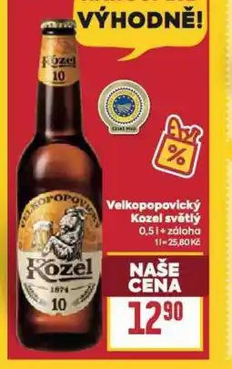 Billa Pivo velkopopovický kozel 10 nabídka