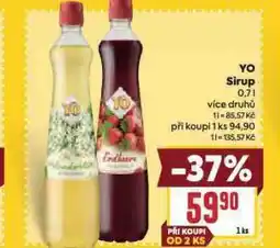 Billa Yo sirup nabídka