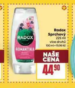 Billa Radox sprchový nabídka