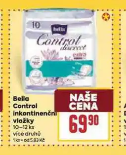 Billa Bella control inkontinenční vložky nabídka