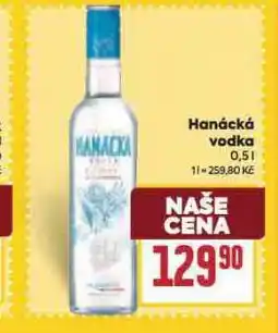Billa Hanácká vodka nabídka