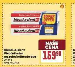 Billa Blend a dent fixační krém na zubní náhradu nabídka