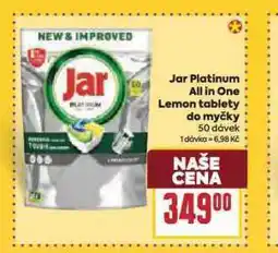 Billa Jar platinum all in one lemon tablety do myčky nabídka