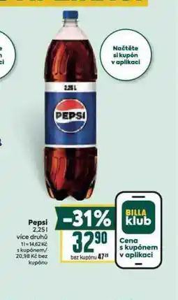 Billa Pepsi nabídka
