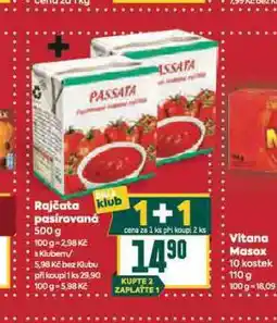 Billa Rajčata pasírovaná nabídka