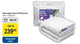 Tesco Everyday Yours Přikrývka 140 x 200 cm nabídka