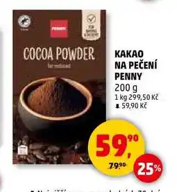 Penny Market KAKAO NA PEČENÍ PENNY, 200 g nabídka