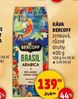 Penny Market KÁVA BERCOFF zrnková, 400 g nabídka