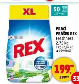 Penny Market PRACÍ PRÁŠEK REX Freshness, 2,75 kg nabídka