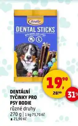 Penny Market DENTÁLNÍ TYČINKY PRO PSY BODIE, 270 g nabídka